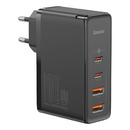 Сетевое з/у Baseus GaN5 Ultra USB-C*2+USB-A*2 с кабелем USB-C 100W Grey
