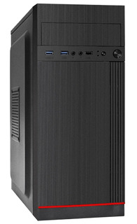 Корпус Exegate AA-442U2 MidiTower black w/o PSU ATX 2xUSB 3.0 1хUSB 2.0 Audio EX290174RUS