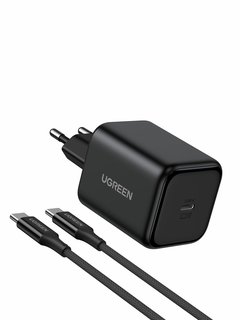 Сетевое з/у UGREEN X524 (65054) 45W USB-C GaN Fast Charger With Cable Black