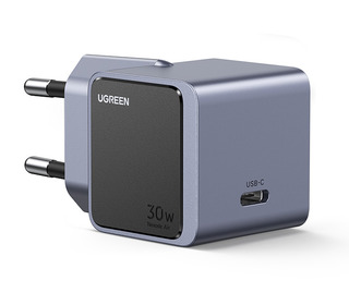 Сетевое з/у UGREEN X503 (35041) 30W USB-C GaN Fast Charger EU. Цвет: синий
