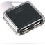 Хаб USB 2.0 Qumo Sphere,4 порта ,отсек для провода,кабель 65 мм,размеры 46х40х14 мм