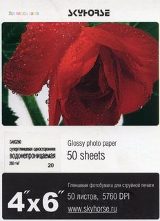 Фотобумага SkyHorse , матовая , 152х102мм (4"х6")  , 180г\м2 100 листов