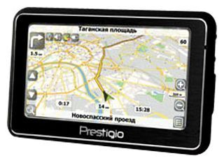 Навигатор PRESTIGIO GeoVision 4200BT (внешний,Centrality AtlasIV, 64кан,Bluetooth,4.3",Navitel)