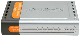Коммутатор D-Link DES-1005D/E+ Fast E-net Switch 5-port