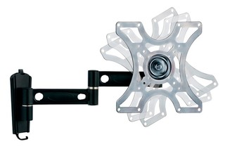 Кронштейн Kromax GALACTIC-9 для ТВ 17"-37", настенный, 5 ст. наклон, до 25 кг., черный