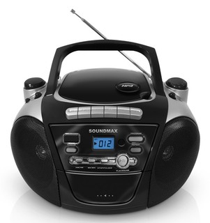 Аудиомагнитола Soundmax SM-2403 черный