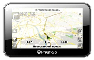 Навигатор PRESTIGIO GeoVision 4500BTFM (внешний,Atlas IV,64кан,Bluetooth,FM-интерфе, 4,3",Navitel)