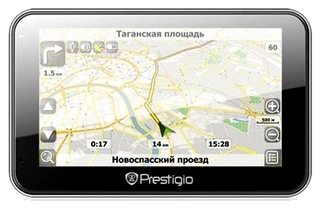 Навигатор PRESTIGIO GeoVision 5600GPRSHD (внешний,Atlas V,64кан,GPRS-Module, 5",Navitel)