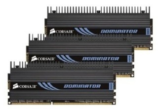 Память DDRIII 3072Mb 1600MHz Corsair 3x1Gb 8-8-8-24, DOMINATOR, DHX, Corei7 support (TR3X3G1600C8D)
