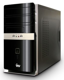 ПК iRU Corp 310 Core i3-2100(3100)/2048/320/ Intel HD Graphics/DVD-RW/CR/k+m/black