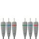 Кабель видео Bandridge компонентный 3x RCA "папа"- 3x RCA "папа"2м
