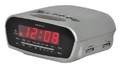 Радиобудильник Supra SA-22FM серебристый с красным