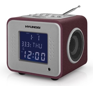 Радиоприемник Hyundai H-1625 титан с фиолетовым
