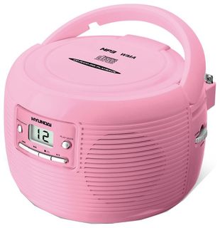 Аудиомагнитола Hyundai H-1401(розовый)
