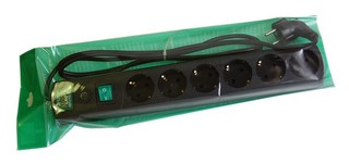 Сетевой фильтр MOST LRG 6 разеток 1.7м Чёрный