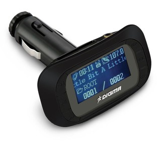 Автомобильный FM-модулятор Digma FТ215 black flashdisk, SD/MMC Line-in R/С