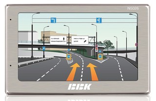 Автомобильный навигатор GPS BBK N5026 5" 2Gb MicroSD Карты Прогород