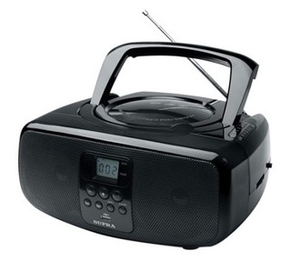 Аудиомагнитола Supra BB-CD112U черный