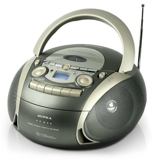 Аудиомагнитола Supra BB-CD601 серый