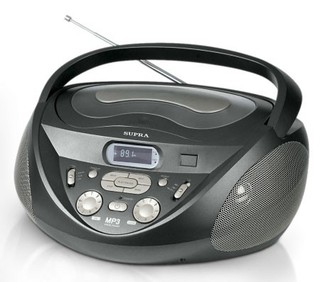 Аудиомагнитола Supra SR-CD122 серый