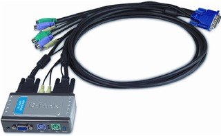 Коммутатор Dlink 2-х портовый KVM (KVM-121)