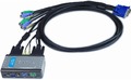 Коммутатор Dlink 2-х портовый KVM (KVM-121)