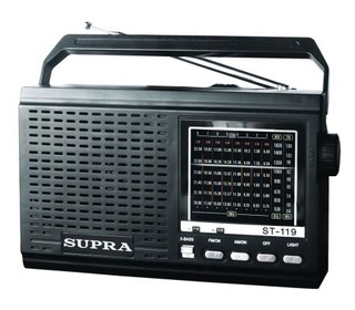 Радиоприемник Supra ST-119 черный