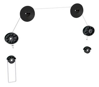 Кронштейн ARM Media LED-3 для ТВ 32"-63" струна настенный, 14.5 mm, до 50 кг. Черный