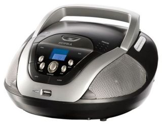 Аудиомагнитола SUPRA BB-CD201RD черный с серебром
