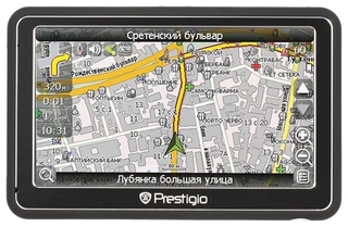 Навигатор PRESTIGIO GeoVision 5250BT (внешний,Centrality AtlasV, 64кан,Bluetooth,FM,5",Navitel)
