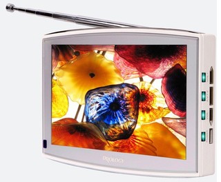 Портативный ТВ Prology HDTV-80L 8" 16:9 ТВ-тюнер черный