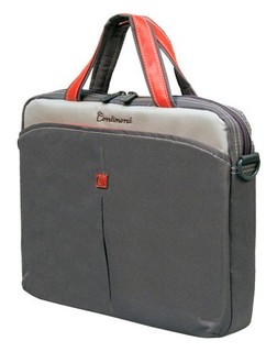 Сумка для ноутбука Continent CC010 нейлон 10" (внутр. 30х25х9sm) Graphite