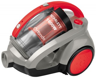 Пылесос Scarlett SC-1086 красный (+ утюг SC136S)