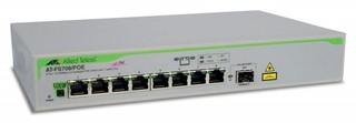 Коммутатор Allied Telesis (AT-FS708POE) 8 port 10/100 unmanaged POE with 1 SFP uplink