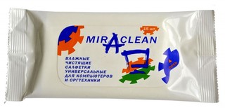 Влажные салфетки Miraclean (в мягкой упаковке) универс. для комп. и оргтехники 15шт.(арт.24114)