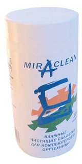 Влажные салфетки Miraclean для компьютеров и оргтехники(туба) 105шт. (24053)