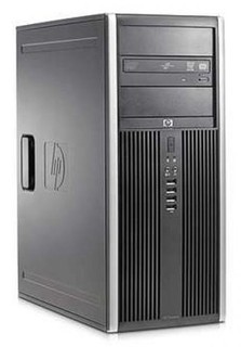 Системный блок HP Elite 8000CMT Q9500/320GB/2GB/DVDRW/kbd/mouse/W7Pro-XPPro RUS (WB032EA)