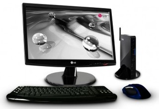 Бандл iRU Nettop 112 Atom 330/2Gb/320/NVIDIA GF9400/ + LG TFT 18.5" W1943SS-PF (547053)