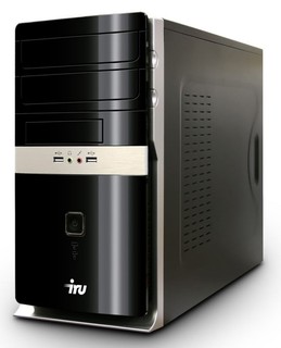 Системный блок iRU Corp 310 PDC-E5400(2600)/2048/320/DVD-RW/FDD/WXPPro-W7P/black