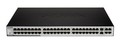 Коммутатор D-Link  управляемый 48x10/100Mbps(PoE)+2x1000Base-T+2xSFP, 19 (DES-3052P)
