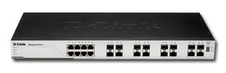 Коммутатор D-Link 16 SFP портов и 8x10/100/1000BASE-T управляемый L2 (DGS-3100-24TG)