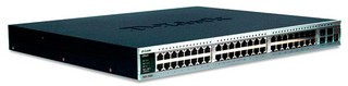 Коммутатор D-Link 48x10/100/1000 L2+ , стекируемый, 4 SFP и 2 разьема под 10GE модули (DGS-3450 )
