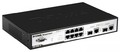 Коммутатор D-Link 8x10/100/1000BASE-T и 2 Combo 1000BASE-T/SFP управляемый L2 (DGS-3200-10)