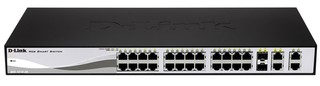 Коммутатор D-Link DES-1210-28 WEB Smart III 24x10/100Mbps 2x10/100/1000Mbps 2 Combo SFP