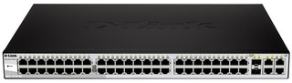 Коммутатор D-Link DES-1210-52 WEB Smart III 48x10/100Mbps 2x10/100/1000Mbps 2x10/100/1000BASE-T/SFP