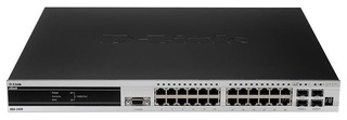 Коммутатор D-Link DGS-3426G 24 порта 1000 BaseFX SFP порты L2+ стекируемый 4 комбо порта
