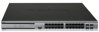 Коммутатор D-Link DWS-3024L 24x10/100/1000Base-T L2+ PoE WLAN 4 Combo SFP