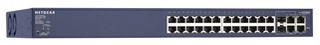 Коммутатор Netgear (FS728TP-100EUS) Управляемый Smart 24FE PoE+2GE+2SFP/Combo портов