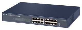 Коммутатор Netgear (JFS516GE) 16-портовый 10/100 Мбит/с для монтажа в 19" стойку