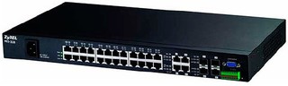 Коммутатор ZyXEL  MES-3528 L2+ 24 порта  Metro Fast Ethernet 4 порта Gigabit Ethernet/slots SFP